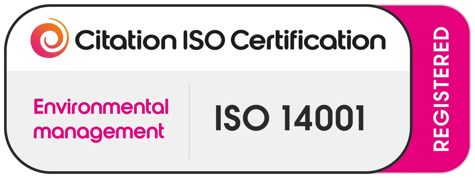 Citation ISO Certification ISO 14001 Environmental Management Registered badge